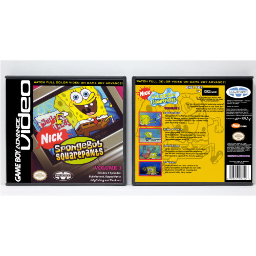 GBA Video: Spongebob Squarepans Volume 1